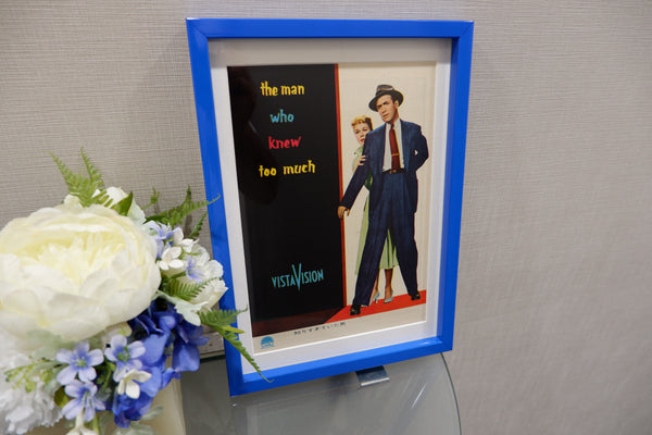 "The Man Who Knew Too Much", Original Release Japanese Movie Pamphlet-Poster 1956, Ultra Rare, FRAMED, B5 Size