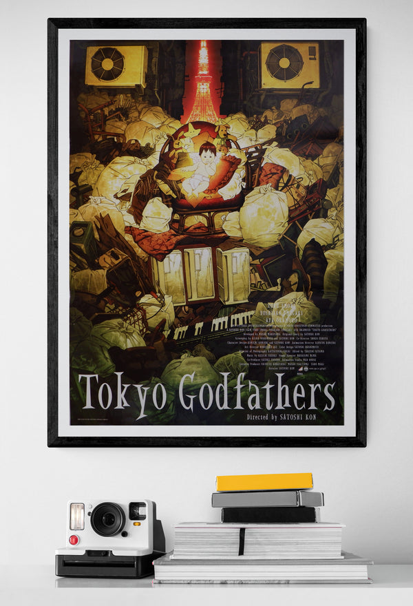 "Tokyo Godfathers", Original Release Japanese Movie Poster 2003, B2 Size