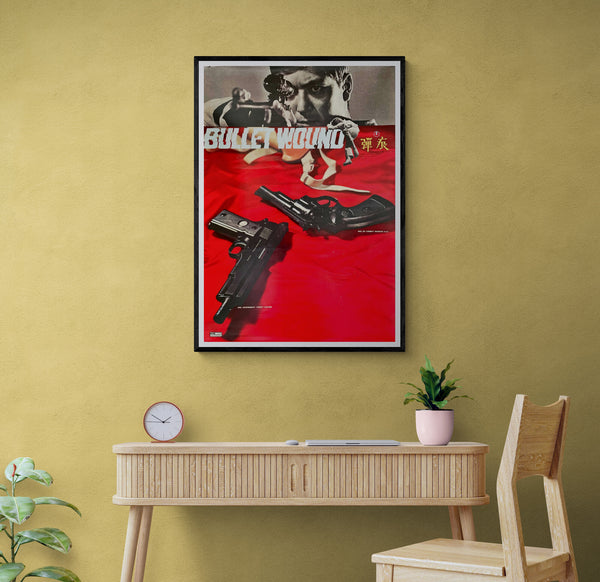 "Bullet Wound", Original Re-Release Japanese Movie Poster 1990`s, B2 Size (51 cm x 73 cm)