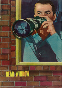 "Rear Window", 2 Original Release Japanese Movie Pamphlet-Poster 1954, Ultra Rare, FRAMED, B5 Size