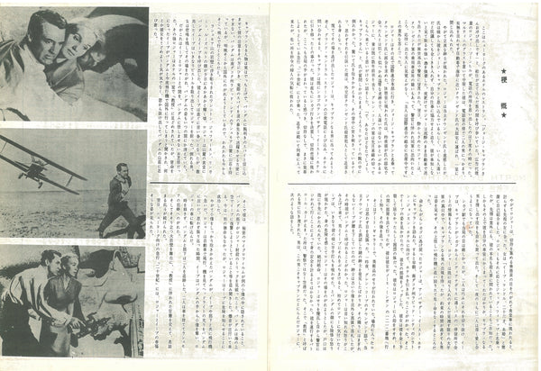 "North by Northwest", Original Release Japanese Movie Pamphlet-Poster 1959, Ultra Rare, FRAMED, B5 Size