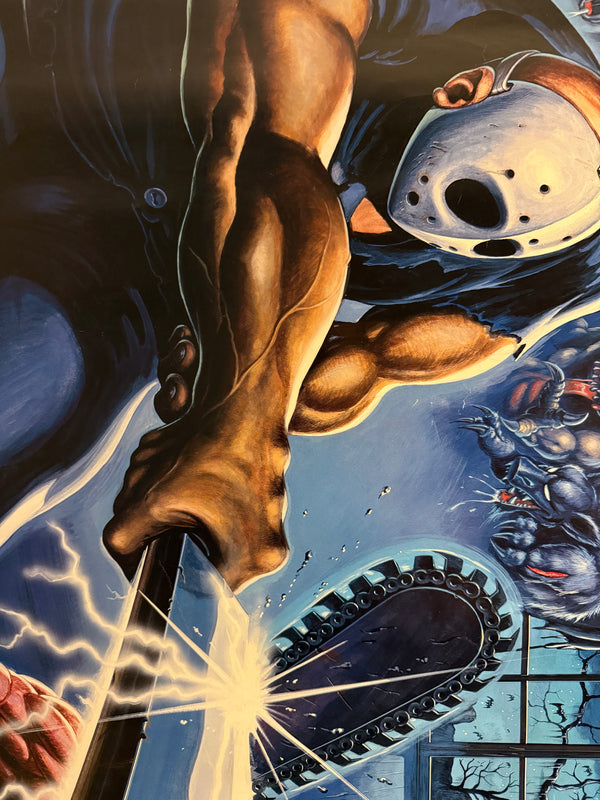 “SPLATTERHOUSE” (1988) – ORIGINAL JAPANESE B1 ARCADE POSTER – KEY VISUAL BY YUICHIRO KOMORIYA* | TITLE LOGO BY AKIRA USUKURA*

Extremely Rare | Arcade Use | First Release | 72.8 × 103 cm (B1)