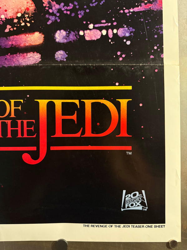 "STAR WARS – “REVENGE OF THE JEDI” (1982)", Original U.S. Advance One‑Sheet – Undated (“NO DATE”), ULTRA RARE, Size: 27 × 41 in. (≈ 69 × 104 cm) (FB)