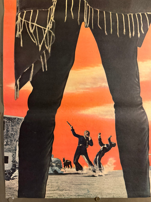 "For A Few Dollars More", Original First Release Japanese Movie Poster 1966, Ultra Rare, STB Size (51x145cm) (G)