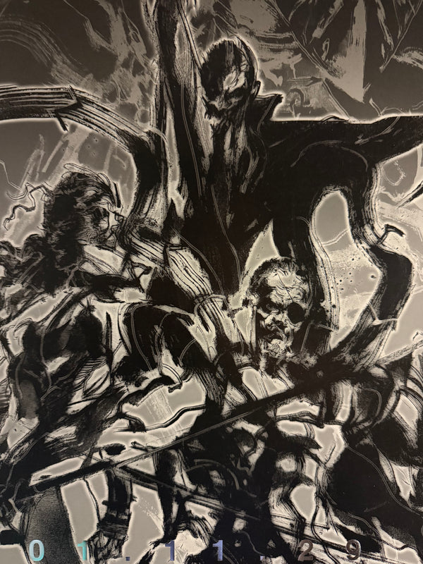 “Metal Gear Solid 2: Sons of Liberty”, Original Japanese Video Game Release Poster 2001, B2 Size (51 × 73 cm) — Metallic Lettering Variant O72