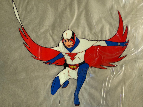 "Gatchaman" / Ken the Eagle, Original Japanese Animation Cel-ga c. late 1970s, 26.5 × 19 cm