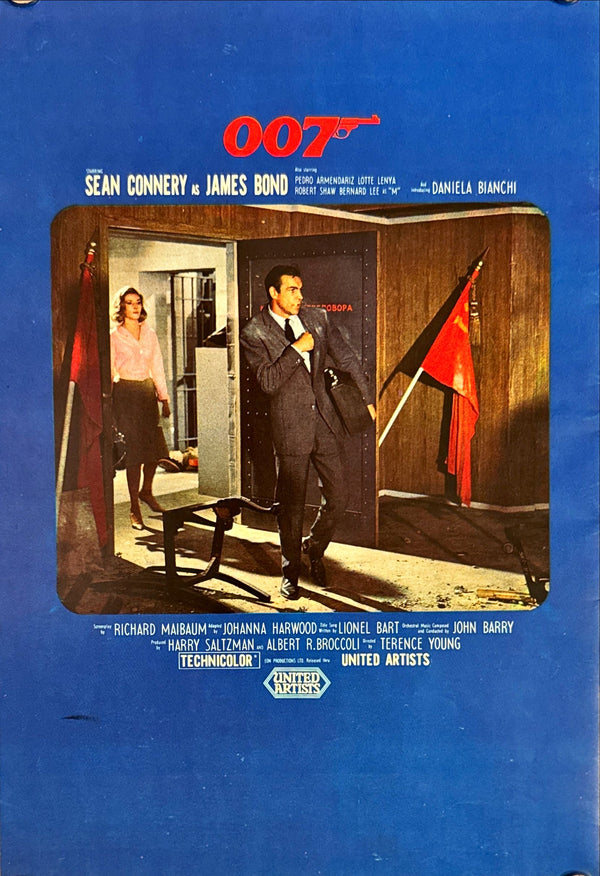 "From Russia with Love", Original First Release Japanese Movie Pamphlet 1964, Ultra Rare, A4 Size (21 x 30cm)