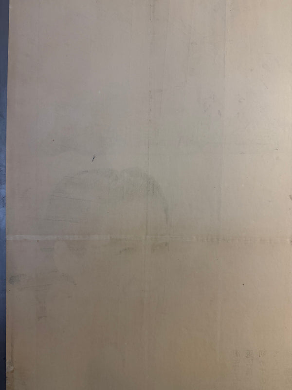 TOKYO STORY / 東京物語  Japan (Shochiku), 1953 Original first-release Japanese theatrical poster (B1 / tate) Colour-printed poster on paper, professionally conserved and backed with traditional Japanese washi