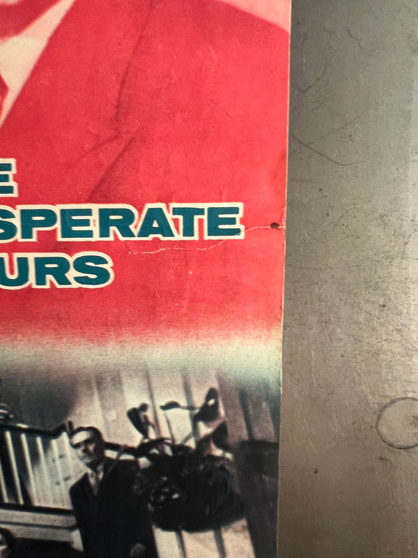 “The Desperate Hours” (必死の逃亡者), Ultra‑Rare Original First‑Release Japanese Movie Poster 1956, B2 Size (c. 51 × 73 cm) J182A