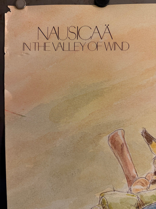 “Nausicaä of the Valley of the Wind” (風の谷のナウシカ), Original Japanese Promotional Poster 1987, MOVIC/Tokuma Shoten Issue, B2 Size (51 × 73 cm) O160