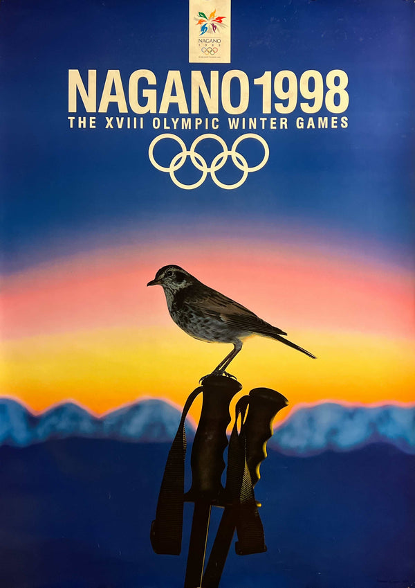 “Nagano 1998 — The XVIII Olympic Winter Games”, Official Olympic Winter Games Poster 1994, Ultra Rare B1 Size (c. 72.8 x 103cm)
