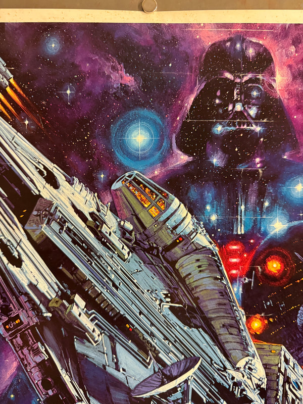 "Star Wars: Episode IV – A New Hope", Original Japanese-Dubbed Version Theatrical Promotional Poster 1982, Noriyoshi Ohrai Artwork, B2 Size (51 × 73 cm) D24