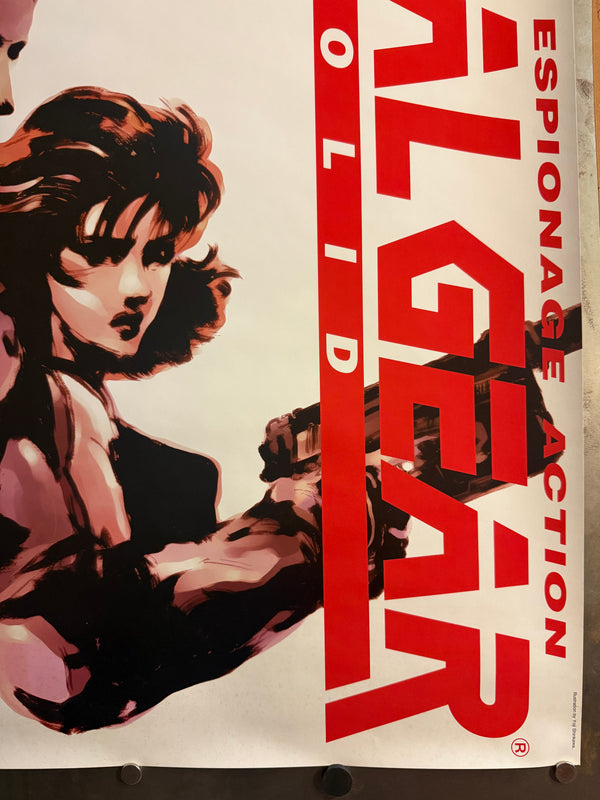 “Metal Gear Solid”, Original Japanese Video Game Promotional Poster 1998, B2 Size (51 × 73 cm) — Ultra Rare P190A