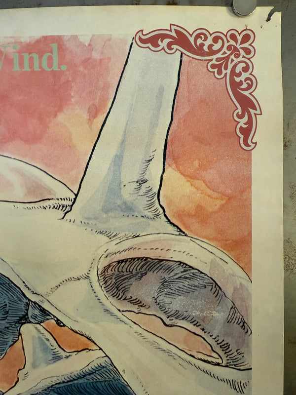 “Nausicaä of the Valley of the Wind — Lives in the Valley of the Wind” (NAUSICAÄ), Original Japanese Promotional Poster 1984, B2 Size (51 × 73 cm) O213