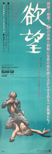 "Blow Up", Original Release Japanese Movie Poster 1967, Very Rare, STB Tatekan Size (51x145cm) J193