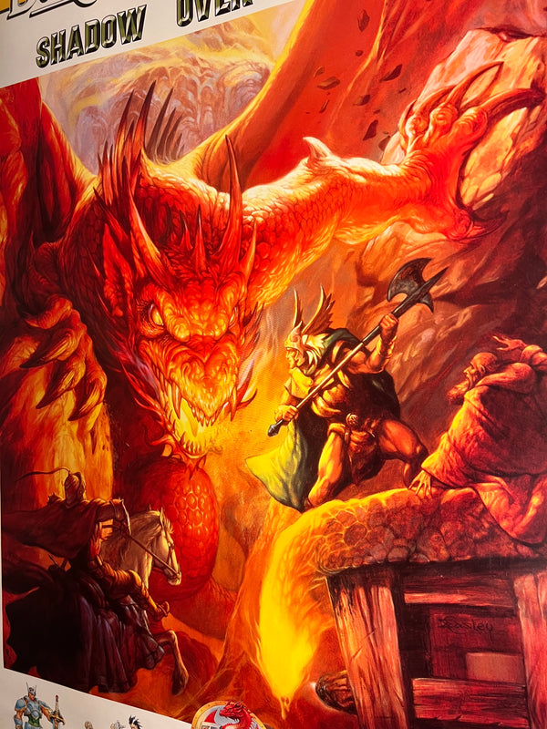 "Dungeons & Dragons: Shadow over Mystara", Original Release Japanese CAPCOM promotional poster 1996, Extremely Rare, B1 Size