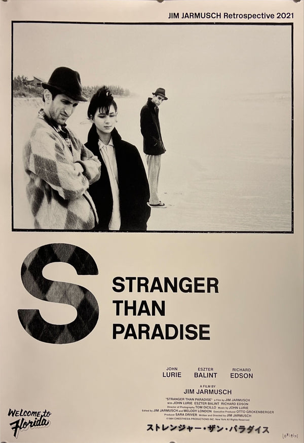 "Stranger Than Paradise", Original Re-Release Japanese Movie Poster 2021, B2 Size (51 x 73cm) J209