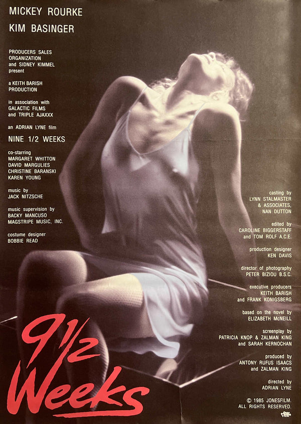 “9½ Weeks” / 「ナインハーフ」, Original Japanese Movie Poster 1986, B2 Size (51 × 73 cm) H295