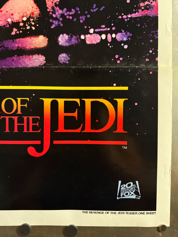 "STAR WARS – “REVENGE OF THE JEDI” (1982)", Original U.S. Advance One‑Sheet – Undated (“NO DATE”), ULTRA RARE, Size: 27 × 41 in. (≈ 69 × 104 cm)