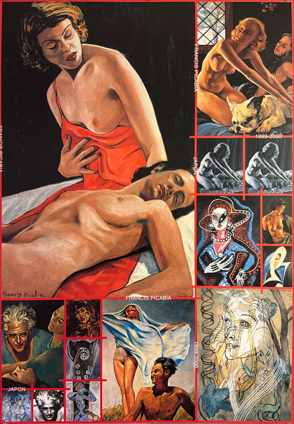 "TADANORI YOKOO - Francis Picabia 1999–2000 (Abud International)", Japanese Contemporary Art Poster, Original Offset 1999, Ultra Rare, Size (c.73 x 103cm)