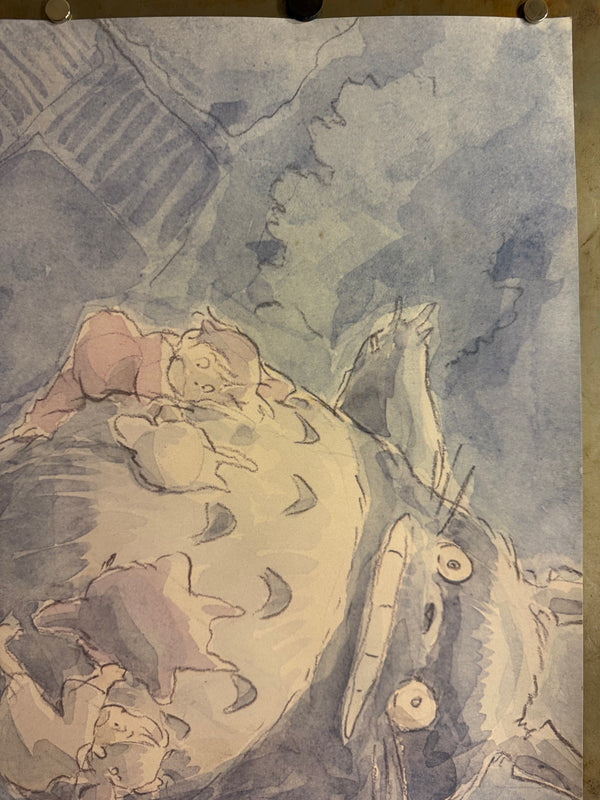 “My Neighbor Totoro” (となりのトトロ), Original Japanese Animage Records Promotional Poster 1988, Studio Ghibli, B2 Size (51 × 73 cm) O711