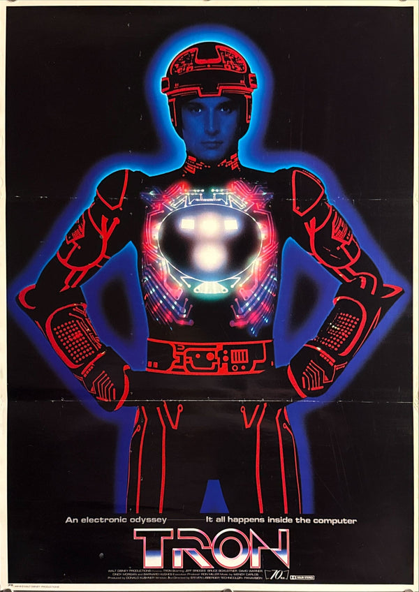 “TRON” (トロン), Original Release Japanese Movie Poster 1982, B2 Size (51 × 73 cm) O751