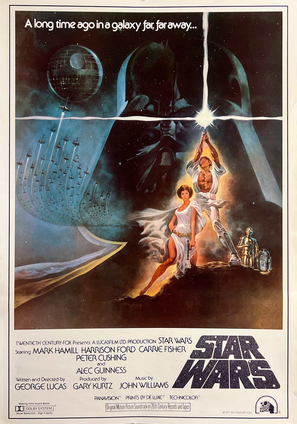 “Star Wars: A New Hope” (Star Wars), Original Japanese Soundtrack Poster 1982, B2 Size (51 × 73 cm) S80