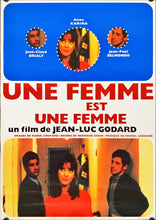 Load image into Gallery viewer, &quot;A Woman Is a Woman&quot;, (Une femme est une femme), Original Re-Release Japanese Movie Poster 1988, B2 Size (51 x 73cm)
