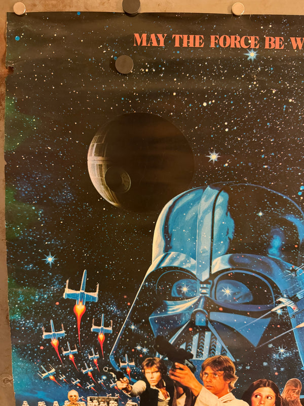 “Star Wars” (スター・ウォーズ), Original Release Japanese Movie Poster 1977, B2 Size (51 × 73 cm) N28