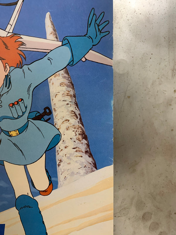 "Nausicaä of the Valley of the Wind" & "Castle in the Sky" , Original Release Japanese Movie Poster 1980`s, B2 Size (51 x 73cm) A187