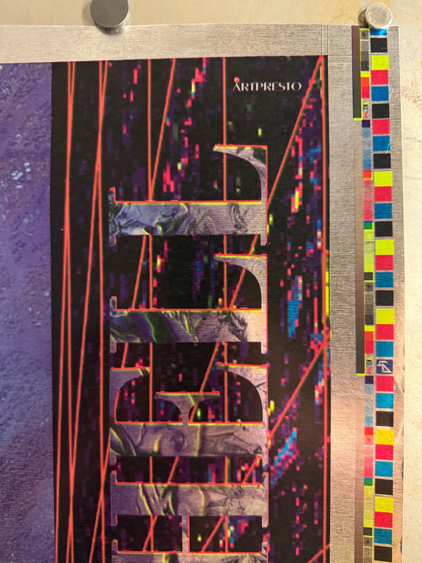 “Ghost in the Shell” (攻殻機動隊), Scarce Original Japanese Artpresto CYBERNETICS 5 Untrimmed Production‑Proof / Printer‑Control Sheet 1997, Large Format c. 78.5 × 59 cm Q145