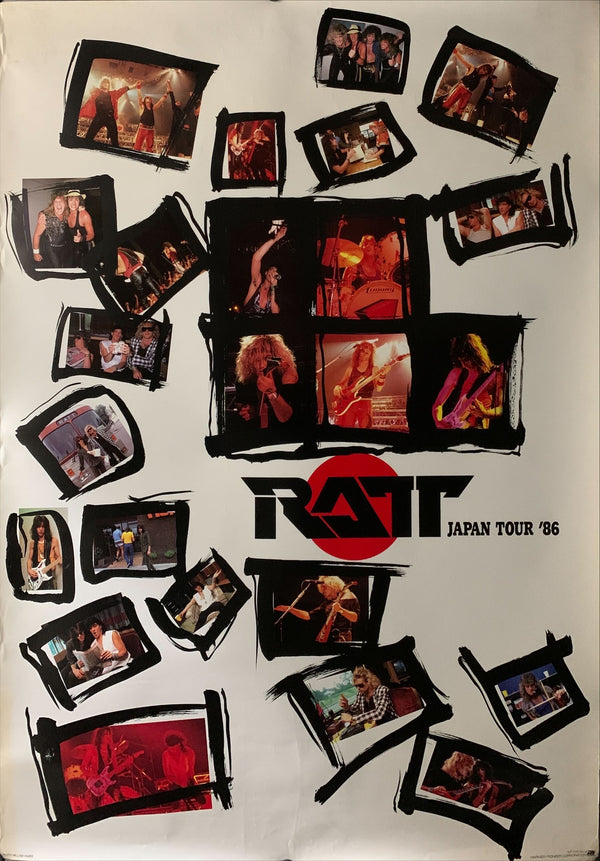 "Ratt: INVASION OF YOUR PRIVACY Tour", Original Release Japanese Music Poster 1986, (60 x 84 cm) B4