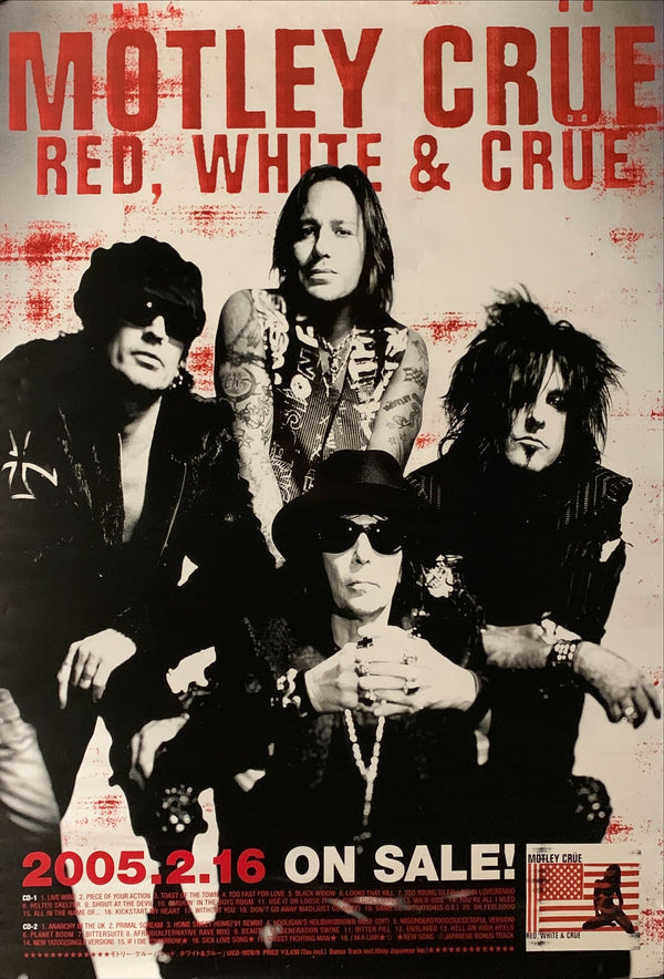 "Mötley Crüe", Original Release Japanese Music Poster 2005, B2 Size (51 x 73cm) B8