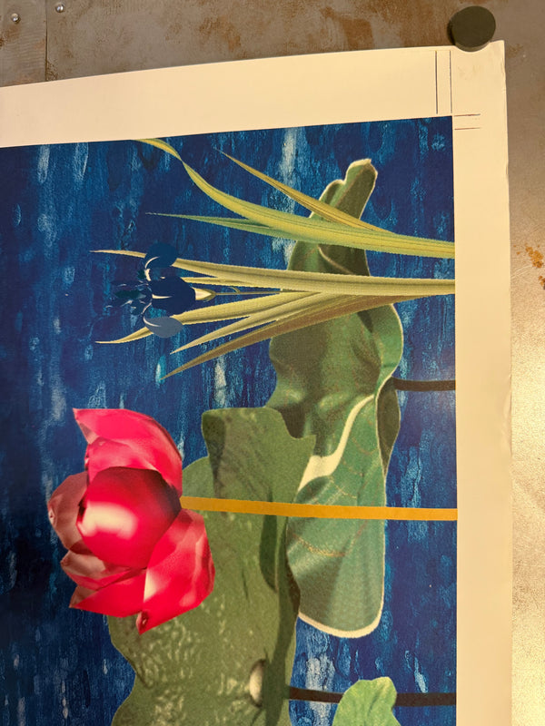 "Okumura Yukimasa – “Wave & Cosmos” (1989)", Japanese Contemporary Art Poster, Original Offset Lithograph 1989, B0 Size (109 x 153cm)
