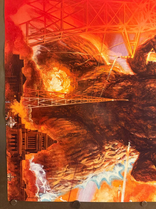 “Godzilla: Final Wars” (ゴジラ ファイナルウォーズ), Very Rare Original Japanese Promotional Poster 2004, Noriyoshi Ohrai Artwork / FamilyMart Campaign, A1 Size (84 × 59.4 cm) JA39