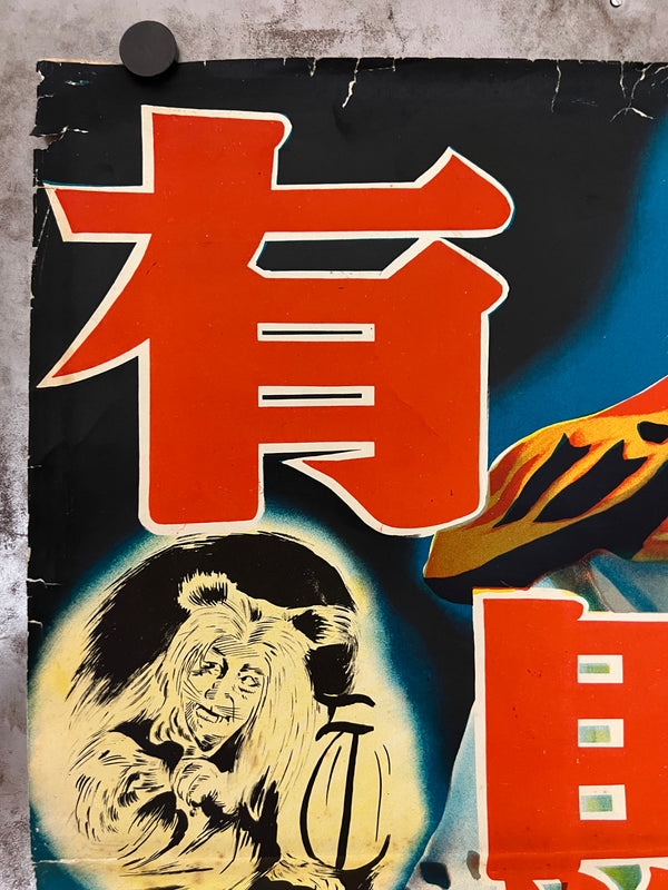 "Ghost Cat of Arima", Original Re-Release Japanese Movie Poster 1950`s, B2 Size (51 x 73cm) K81