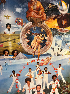 "TADANORI YOKOO - EARTH, WIND AND FIRE 1976", Japanese Contemporary Art Poster, Original Offset 1976, Ultra Rare, Size (c.73 x 101cm)