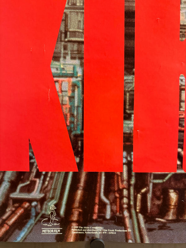 “Akira”, Original Dutch Release Movie Poster c. 1990, Size (68 × 99 cm)