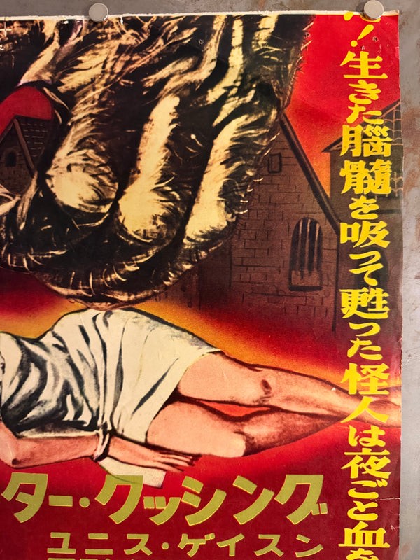 “THE REVENGE OF FRANKENSTEIN”, Original Release Japanese Movie Poster 1958, STB Tatekan (51 × 145 cm) — Ultra Rare
