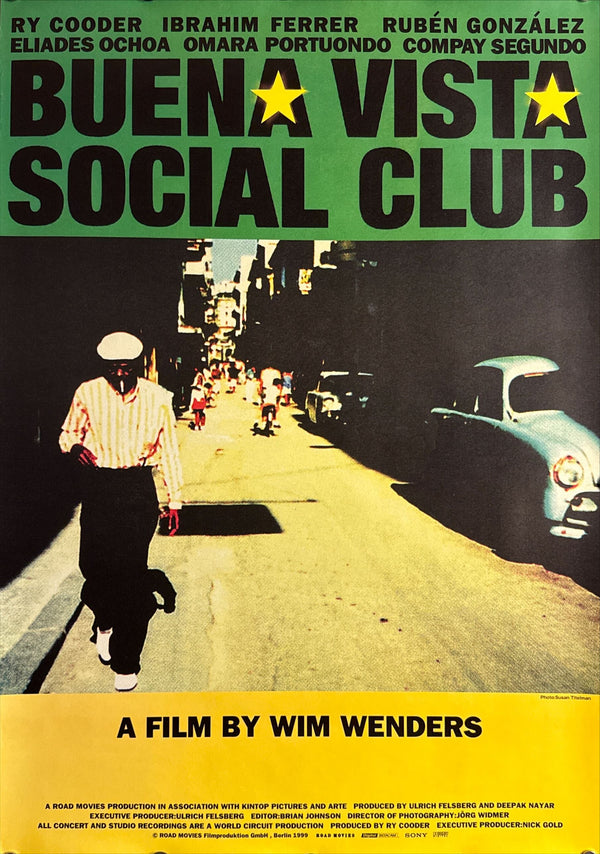 “Buena Vista Social Club” (ブエナ・ビスタ・ソシアル・クラブ), Original Release Japanese Movie Poster 2000 (film 1999), B2 Size (51 × 73 cm) O827