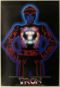 "TRON", Original First Release Japanese Movie Poster 1982, B2 Size (51 x 73cm) C14