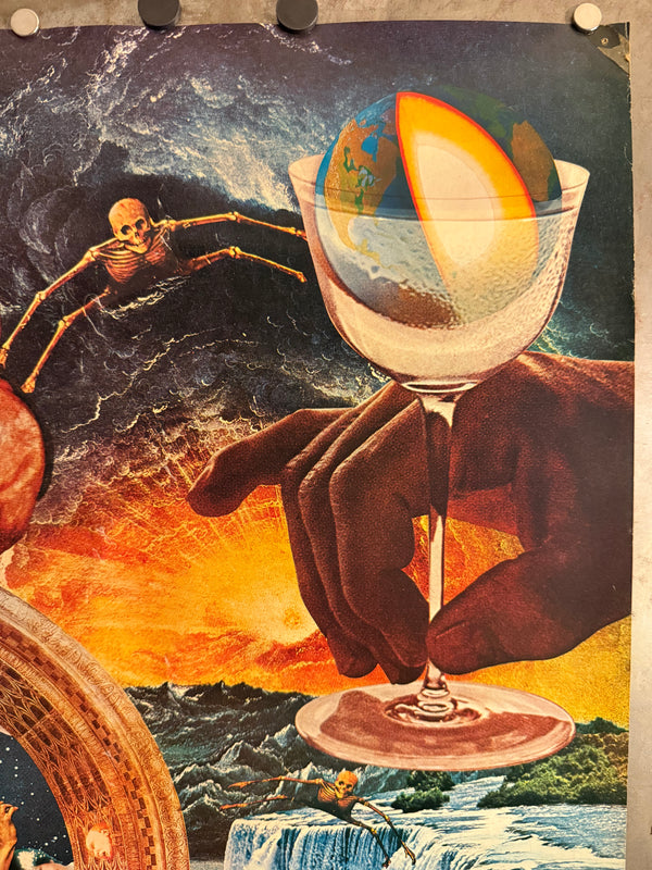 “TADANORI YOKOO – EARTH, WIND AND FIRE 1976”, Japanese Contemporary Art Poster, Original Offset 1976, Ultra‑Rare, B1 Size (c. 73 × 101 cm)