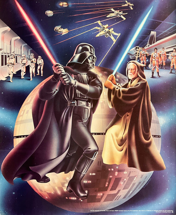“STAR WARS”, Complete Set of Three Original American Promotional Posters 1978, Procter & Gamble / Cascade, Cheer & Dawn, Artwork by Ken Goldammer, Size Each (c. 47.5 × 58 cm) — T176-8