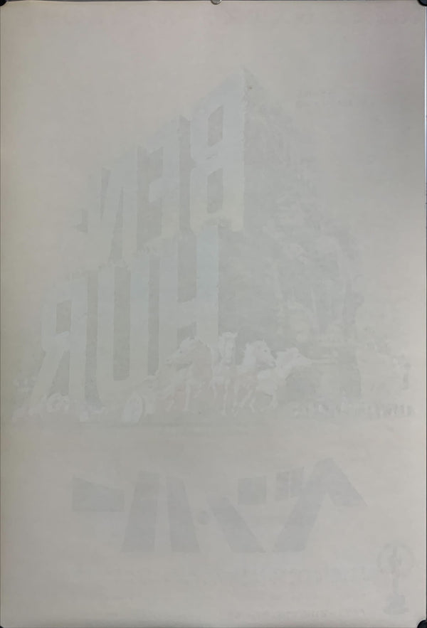 "Ben Hur", Original Re-Release Japanese Movie Poster 1968, B2 Size (51 x 73cm) I154
