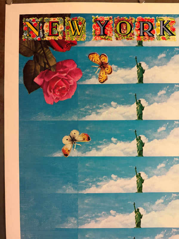 "TADANORI YOKOO - New York (1968)", Japanese Contemporary Art Poster, Original Offset 1968, Ultra Rare, SIGNED, Size (c.84.1 x 60.5 cm) - Gallery