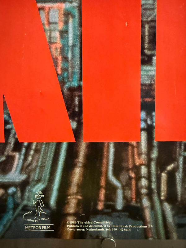 “Akira”, Original Dutch Release Movie Poster c. 1990, Size (circa 68 × 99 cm)