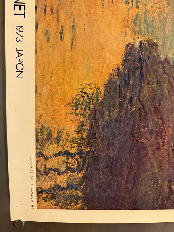 “Exposition Claude Monet 1973 Japon”, Original Japanese Exhibition Poster 1973, B2 Size (51 × 73 cm) Q180