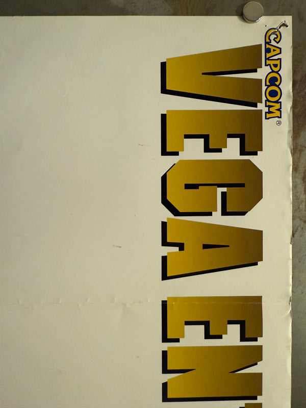 "STREET FIGHTER II TURBO", Original Release Japanese CAPCOM Super Famicom Promotional Poster 1993, Extremely Rare, B2 Size (51 × 73 cm) O456