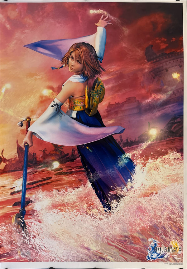 "Final Fantasy X", Original Release Japanese Gaming Promotional Poster 2001, B2 Size (51 x 73cm) N42