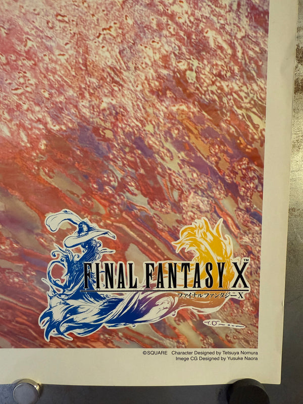 "Final Fantasy X", Original Release Japanese Gaming Promotional Poster 2001, B2 Size (51 x 73cm) N42